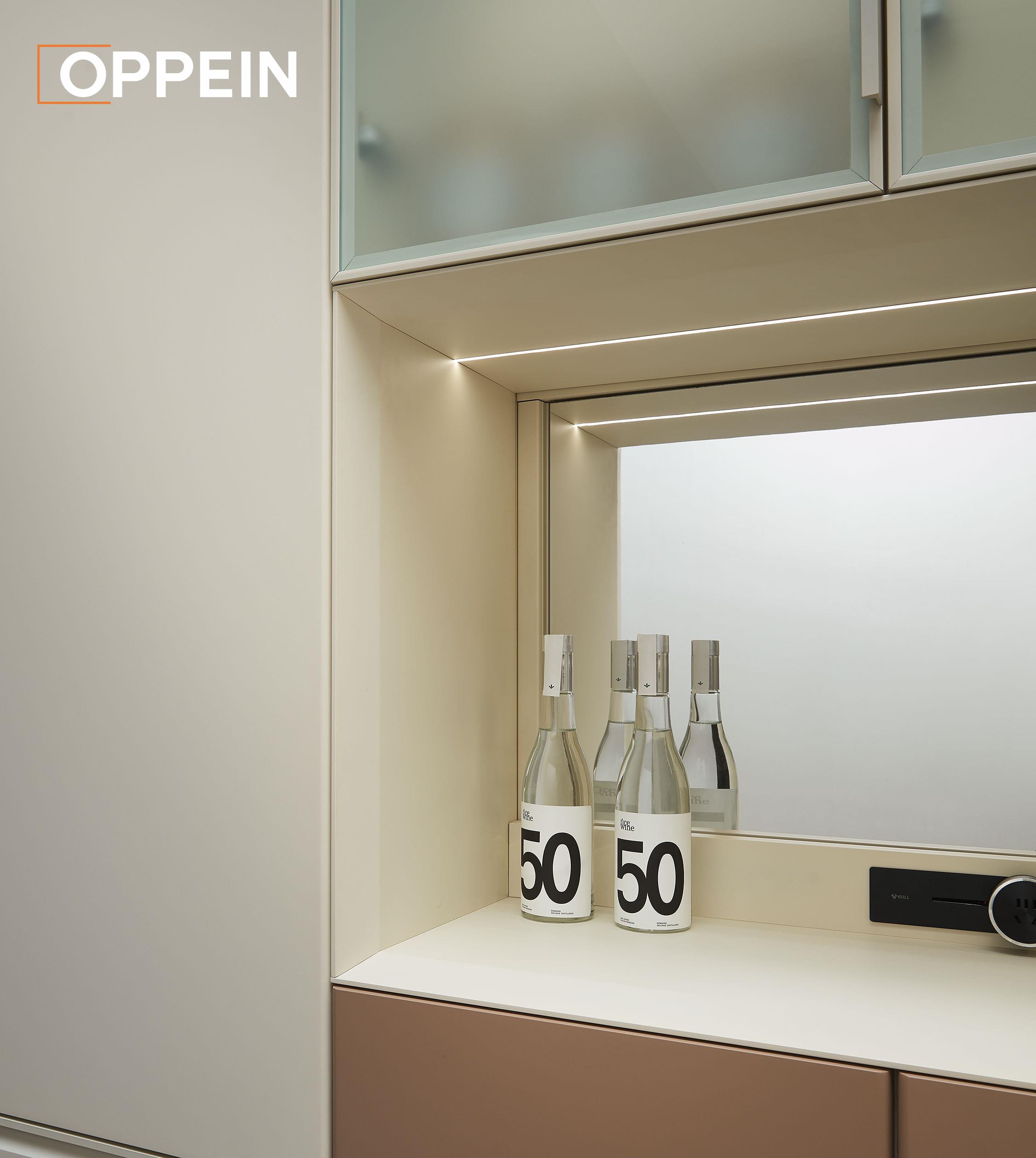 Custom Cream Warm Kitchen Cabinet Design - NITA by OPPEIN Kenya