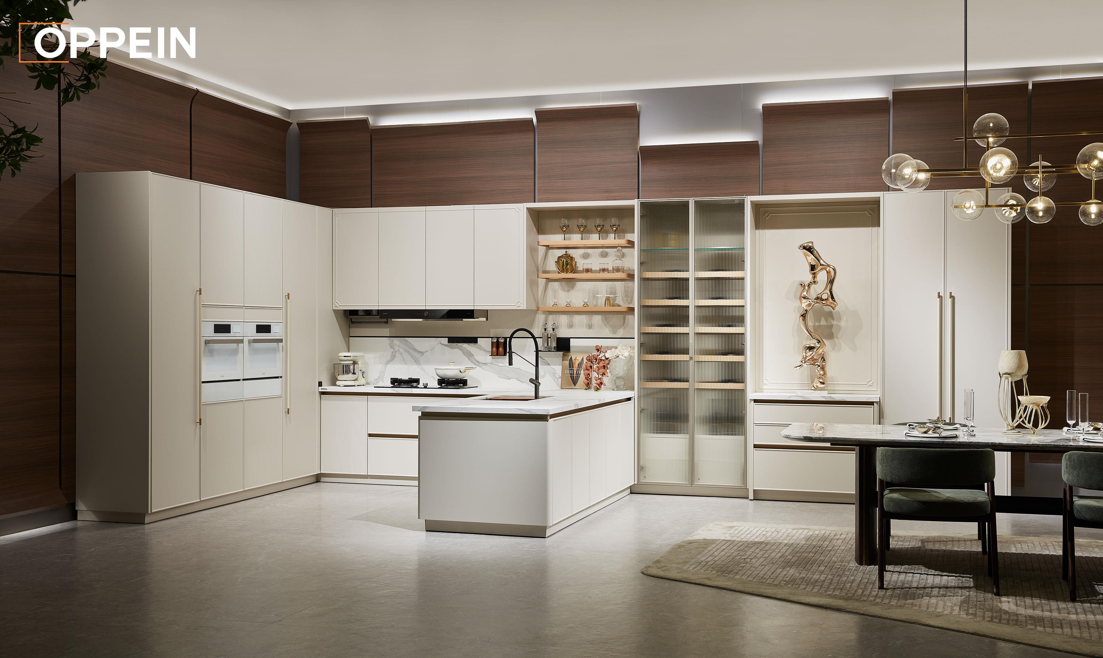 Modern Light Grey French Kitchen Cabinets Design - SICILIAN H by OPPEIN Kenya