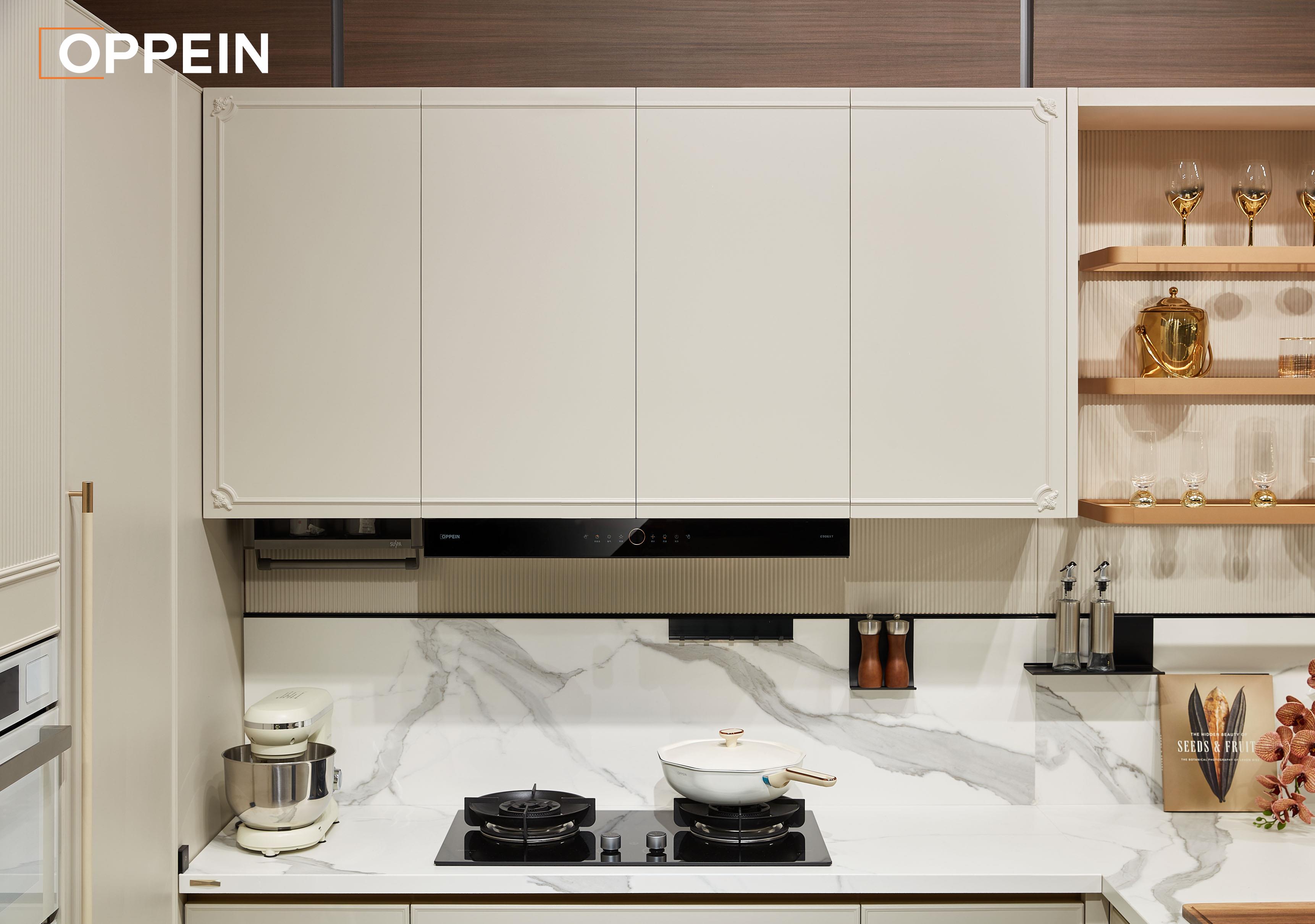Modern Light Grey French Kitchen Cabinets Design - SICILIAN H by OPPEIN Kenya