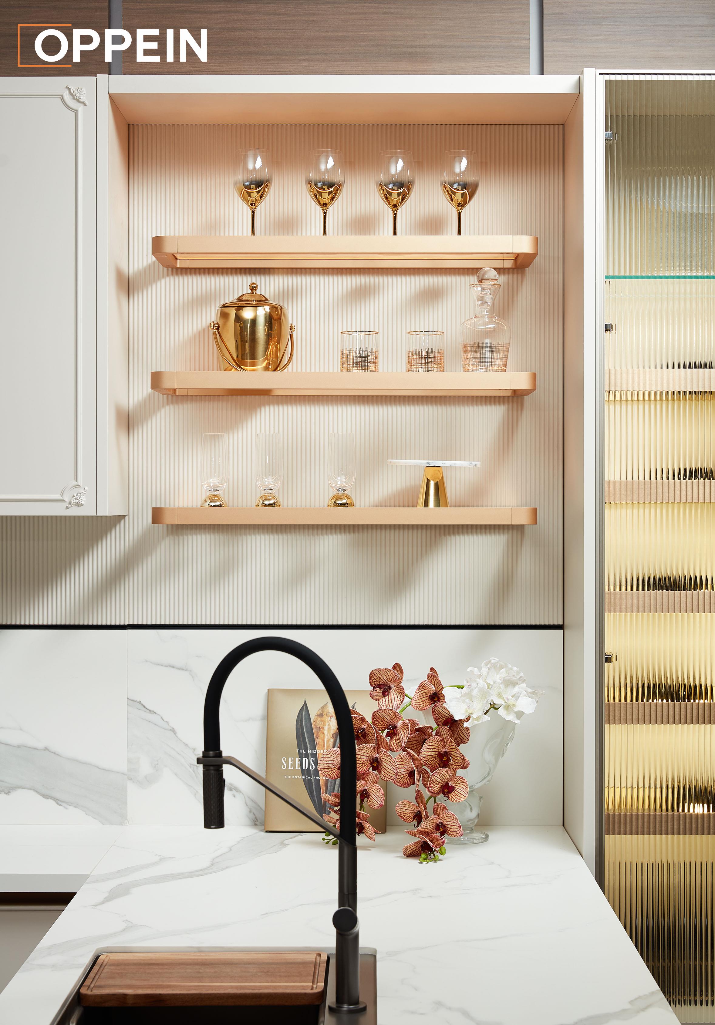 Modern Light Grey French Kitchen Cabinets Design - SICILIAN H by OPPEIN Kenya